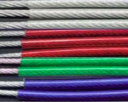 WIRE ROPE 2.5-4mm PVC COATED GALVANISED - GREEN (BREAK LOAD 346KG) WHEN STOCK DEPLETED - NO LONGER AVAILABLE
