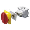 GEWISS 70RT ISOLATOR BASE MOUNTED - RED/YELLOW HANDLE 4P 32AMPS (AC21A)