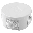 GEWISS 44CE JUNCTION BOX (WALLS w/CABLE GLANDS) IP44, GREY PRESS-ON LID, Ø65 x 35mm