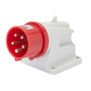 GEWISS IEC309 90° INLET SURFACE MTG IP44 RED 415V 6H 16AMPS 3P+N+E