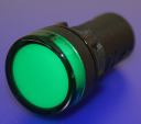 22mm INDICATING LIGHT GREEN, 24VAC/DC LED, SCREW TERMINALS IP66