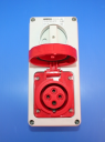 GEWISS IEC309 55IB SWSKT VERT IP55 RED 415V 6H 16AMPS 3P+E W/BASE (while stocks last - replaced by GW66208N)