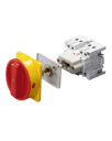*** OUT OF STOCK *** GEWISS 70RT ISOLATOR BASE MOUNTED - RED/YELLOW HANDLE 3P 16AMPS (AC21A)