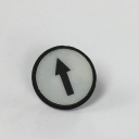 TER CHARLIE/ALPHA DISC (Solo Button) - WHITE WITH 1-SPEED ARROW