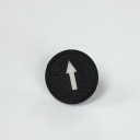 TER CHARLIE/ALPHA DISC (Solo Button) - BLACK WITH 1-SPEED ARROW