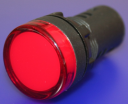 22mm INDICATING LIGHT RED, 230VAC LED, SCREW TERMINALS IP66